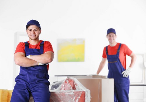 Removal team preparing a move in Richmond upon Thames