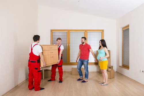 Careful packing and loading into a moving truck