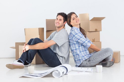 Variety of moving boxes and packing supplies