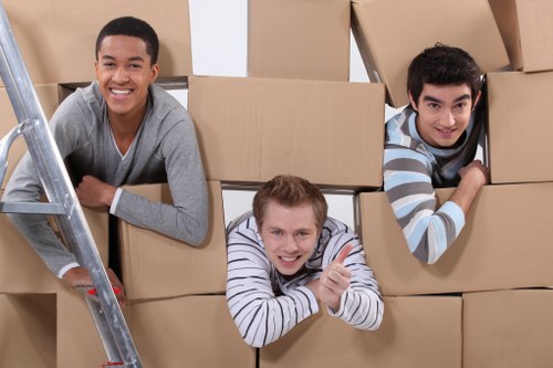 Office relocation using a moving truck in Richmond upon Thames