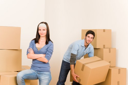 Furniture being loaded during a house move in Richmond