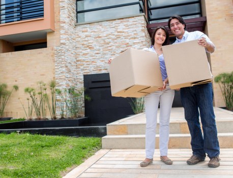 Moving bulky furniture through a residential property in Richmond