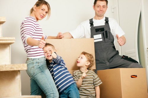 Man and van service in Richmonduponthames preparing boxes and furniture for moving